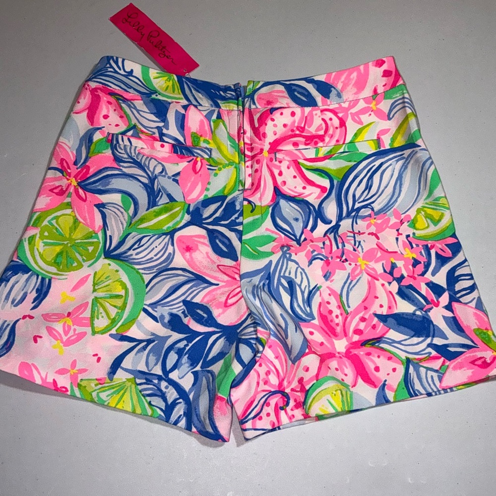 Lilly Pulitzer NWT Ariana Stretch Shorts Havana Cocktail Size 00 - Picture 7 of 13